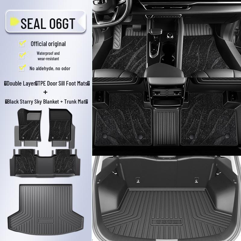 2025 BYD Seal 06 GT TPE Floor Mats - Full Surround Car Interior Accessories