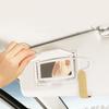 Car Visor Glasses Holder with Magnetic Closure - PU Leather Eyeglasses Storage Clip - Vehicle Sun Visor Organizer Accessory