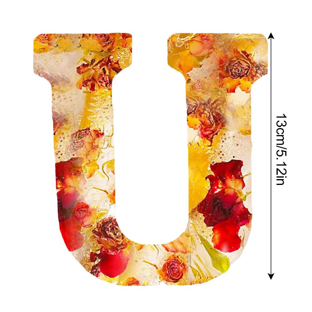 Creative Large Letter Floral Night Light 26 Letters A-Z Dry Flower Simulation Floral Letter Light Valentine's Day Gift