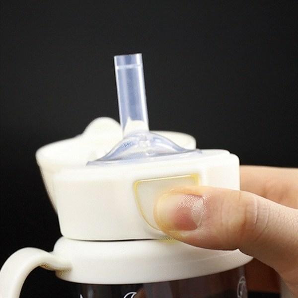 Gromimi One Touch Cap Domed Straw Cup Supplies, 1 peça, branco