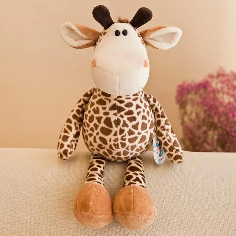 25CM Kawaii Animais da Selva Pelúcia Animais da Floresta Pelúcia Cachorro Zebra Elefante Leão Raposa Girafa Brinquedos Infantis Boneca Presente de Aniversário
