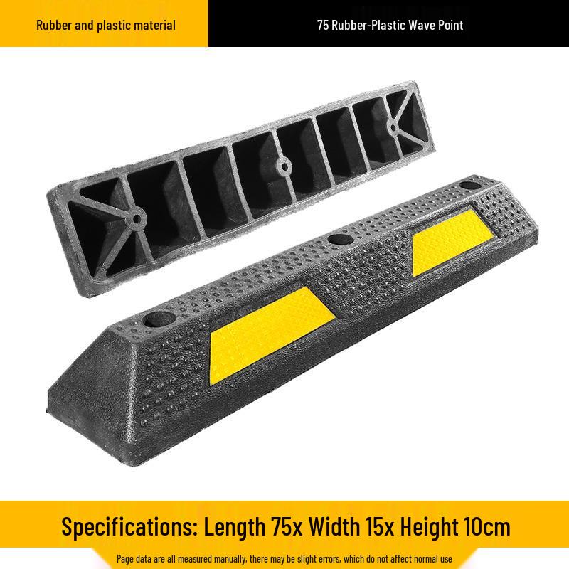 Rubber Parking Wheel Stopper: Anti-Collision PVC Wheel Limiter for Garages