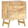 Day and Night - Day and Night Solid Mango Wood Bedside Table 40x30x50 Cm