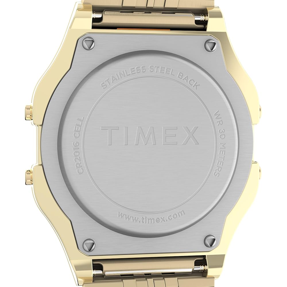 Timex T80 34mm Gold Bracelet Watch