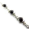 Les Trésors De Lily [J5709] - Silver Bracelet 'Jeet Black Goddess' Silver-black (rhodium-plated) - 6 Mm