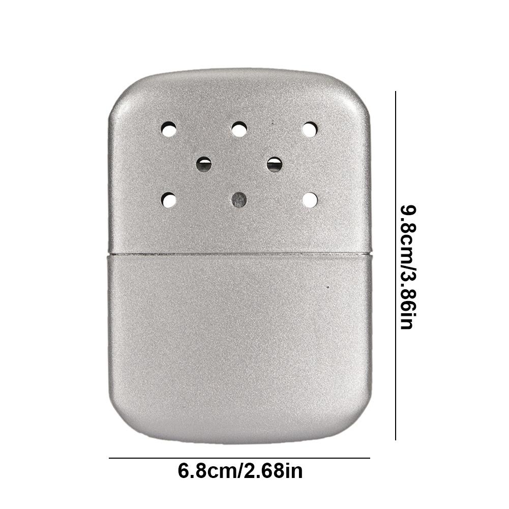 Zinc Alloy Hand Warmer Reusable Portable Liquid Fuel Heater Pocket Hand Warmers Winter Heater Burner for Outdoor Camping Fishing