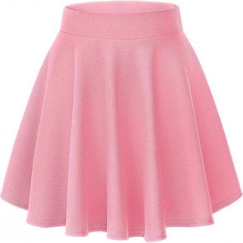 European & American Women's Versatile Stretchy Flared Mini Skirt - Casual Skateboard Skirt