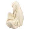 Reaper Sitting Candle Holder White Resin Death Robe Sculpture Spooky Decorative Gothic Tea Light Can