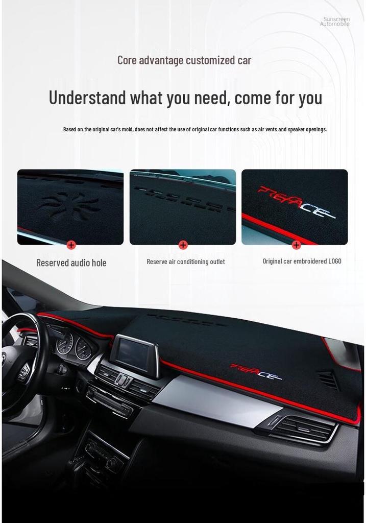 Dashboard Sun Shade Pad for Dongfeng Fengguang EX1, Fengxing Jingyi X5 – Heat Insulation Cover
