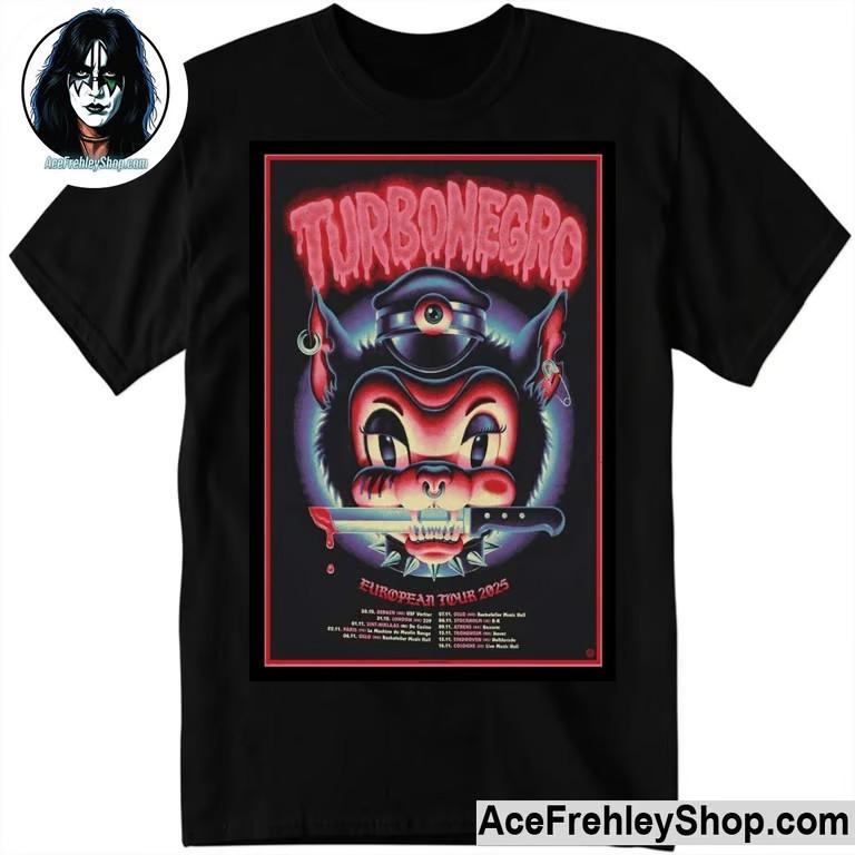 

Turbonegro European Tour 2025 Poster T-Shirt Unisex T-Shirt S