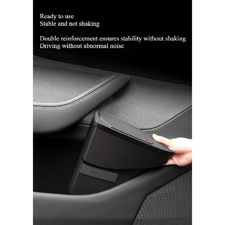 For Front Door Storage Trash Can for Tesla Model Y Juniper 2025 Car Door Storage Box Multi Functional Storage Box Car Accessorie