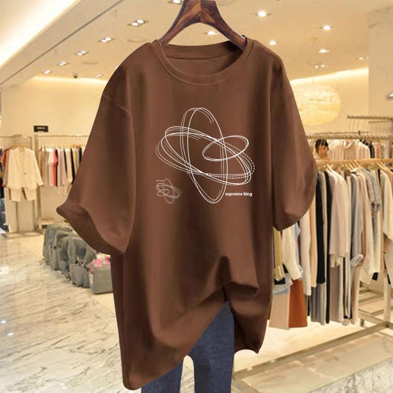 Women's Summer Fashion Loose Crew Neck T-Shirt