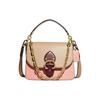 Beat 25 Chain Decorated Leather Crossbody Bag Medium Women Bags Milk-Tea Pink C2595-B4S5K