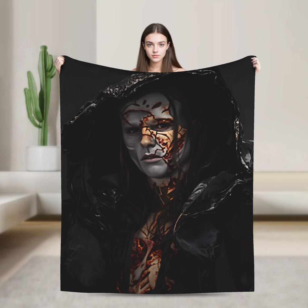 Frankenstein Movie 2025 (1) Flannel Blanket  Warm Throw Blanket for Couch Chair Decorative Fluffy Bedspread Sofa Bed Cover