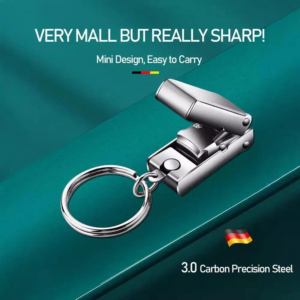 

Мини-ножницы для ногтей из нержавеющей стали, функция пилочки для ногтей, Изысканные складные ножницы для ногтей, Портативный инструмент для маникюра в форме чемодана светло-серый