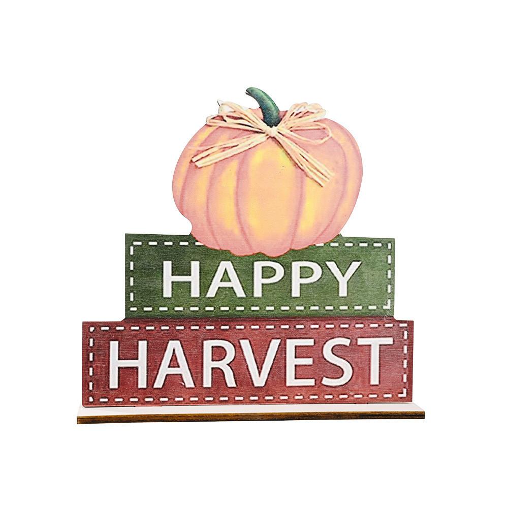 

Thanksgiving Harvest Fall Wooden Decorative Letter Display Creative Print Piece Harvest Pumpkin