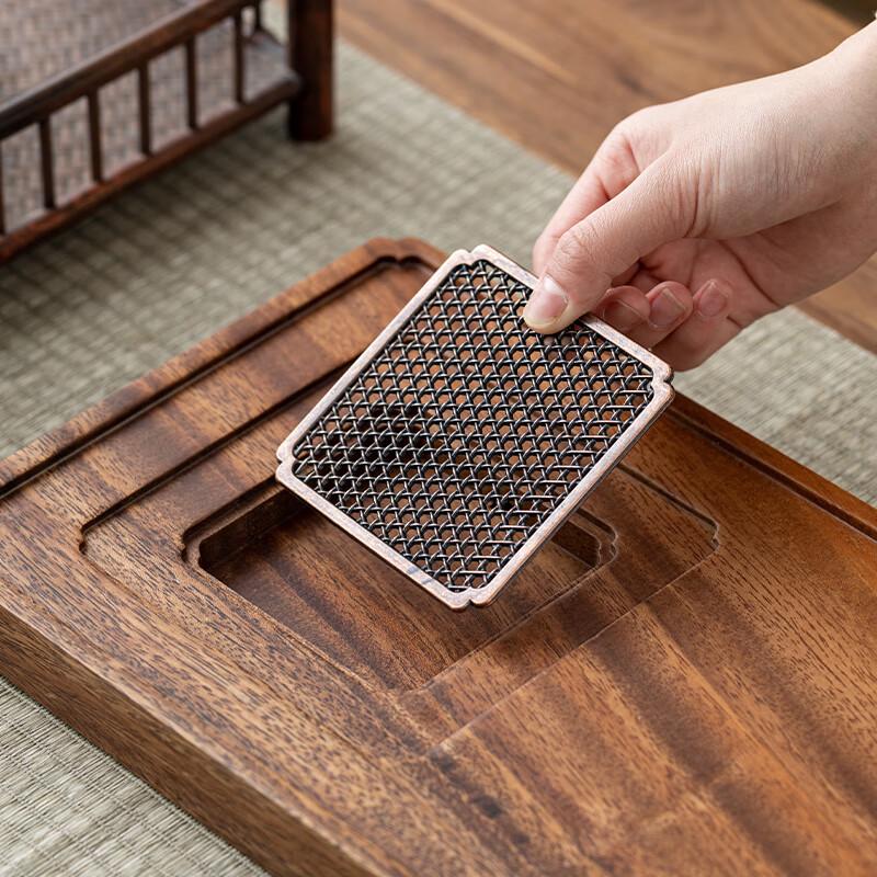 MULTIPOTENT Walnut Solid Wood Square Tea Tray