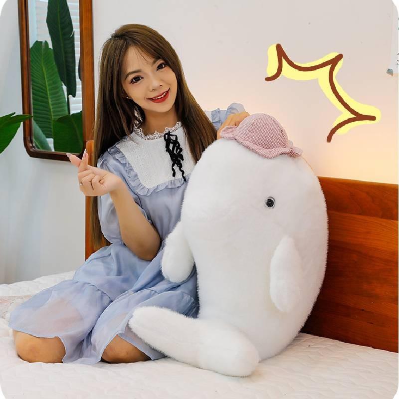 Dolphin Toys Plush Hat Cartoon Stuffed Dolls Room Decorations Kids Xmas Gifts