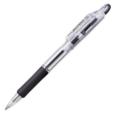 Zebra Jim Knock Black Ballpoint 10 Pens 0.7mm Pen,