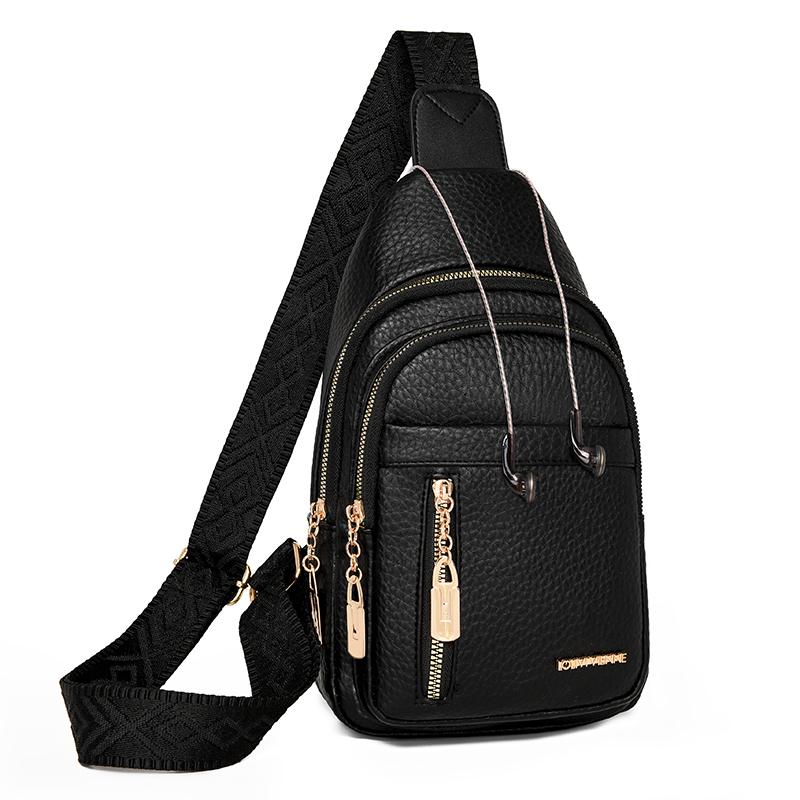 Women's Shoulder Bag Soft Leather Chest Bag Crossbody Bag
