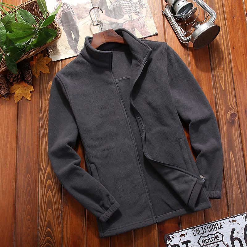 

Мужские двухсторонние худи для пар из полар-флиса: Ветровка для занятий спортом на открытом воздухе на весну и осень с настраиваемым логотипом Men s Gray