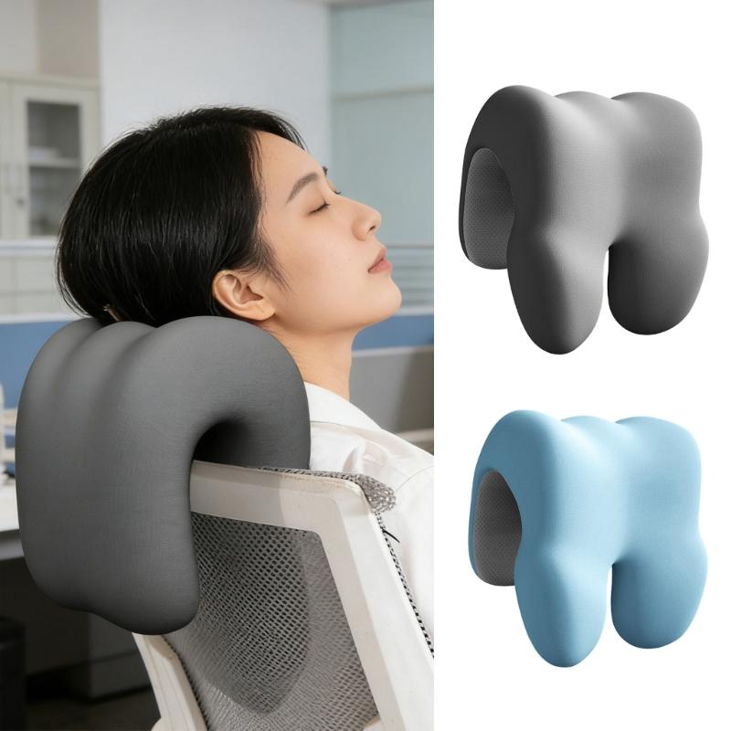 Postures Correcting Headrest for Computer Chairs Ergonomic Memory Foam Office Chair Neck Support Pillow for Napping