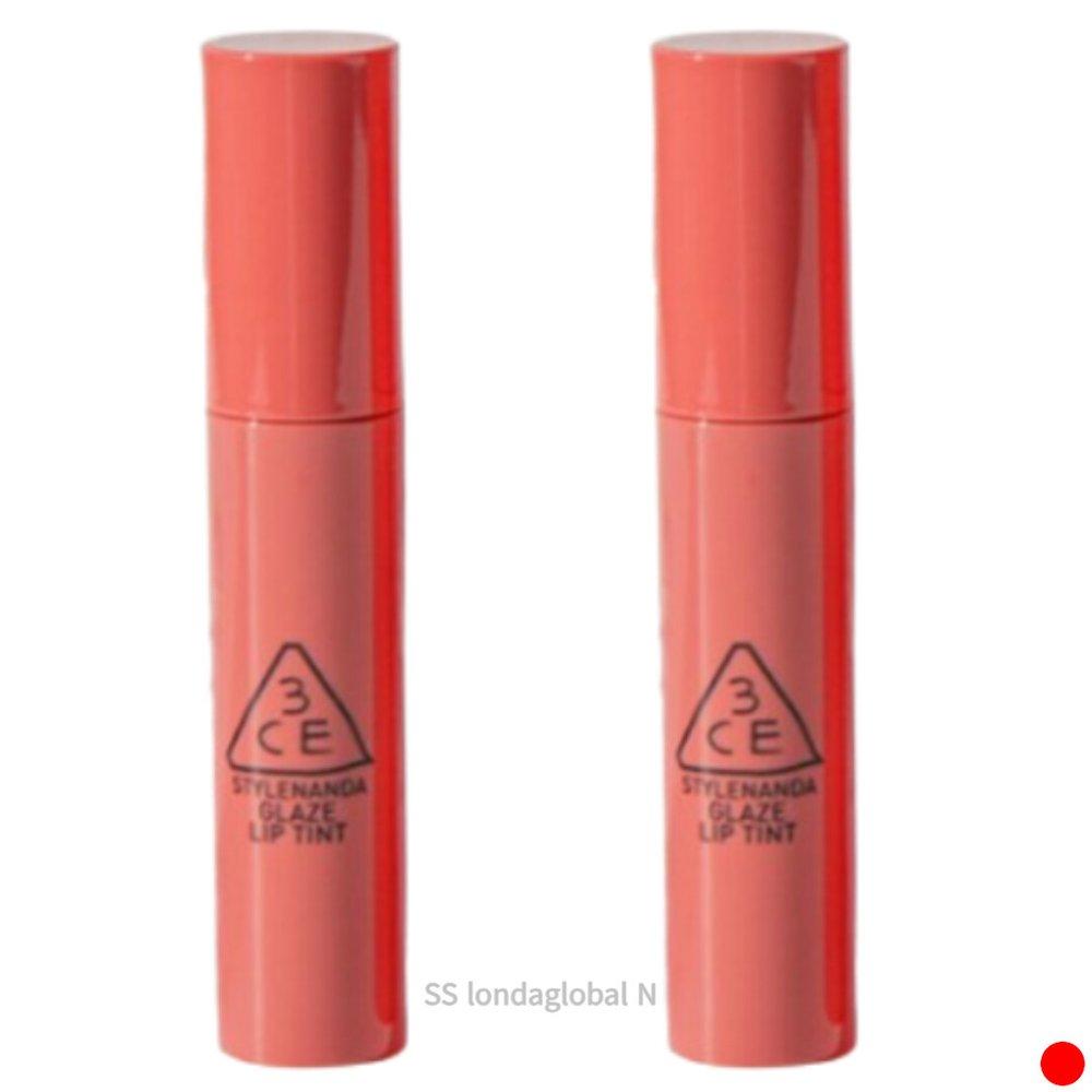 

3CE Glaze Lip Tint 5g Rose Pink Glowing Lips X2