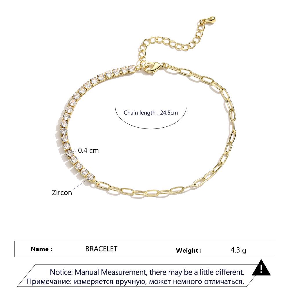 Elegant Zircon Bracelet for Women - Minimalist, Versatile Design