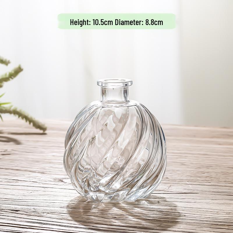 Small French Retro Glass Vase for Flowers and Hydroponics