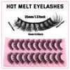 10 Pairs Of Thick False Eyelashes Simulation Style Daily Makeup Wearing Eyelashes