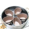 Steamed Egg Bowl Egg Shape Bowl Stainless Steel Heat Resistant Metal Food Serving Mixing Poached Egg Bowl Kitchen Supplies