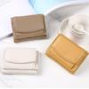 New Women Wallets Short Tri-fold Purses Ladies Multi-card Money Bag Solid Large Capacity Purse Famale Small Coin Card Holders