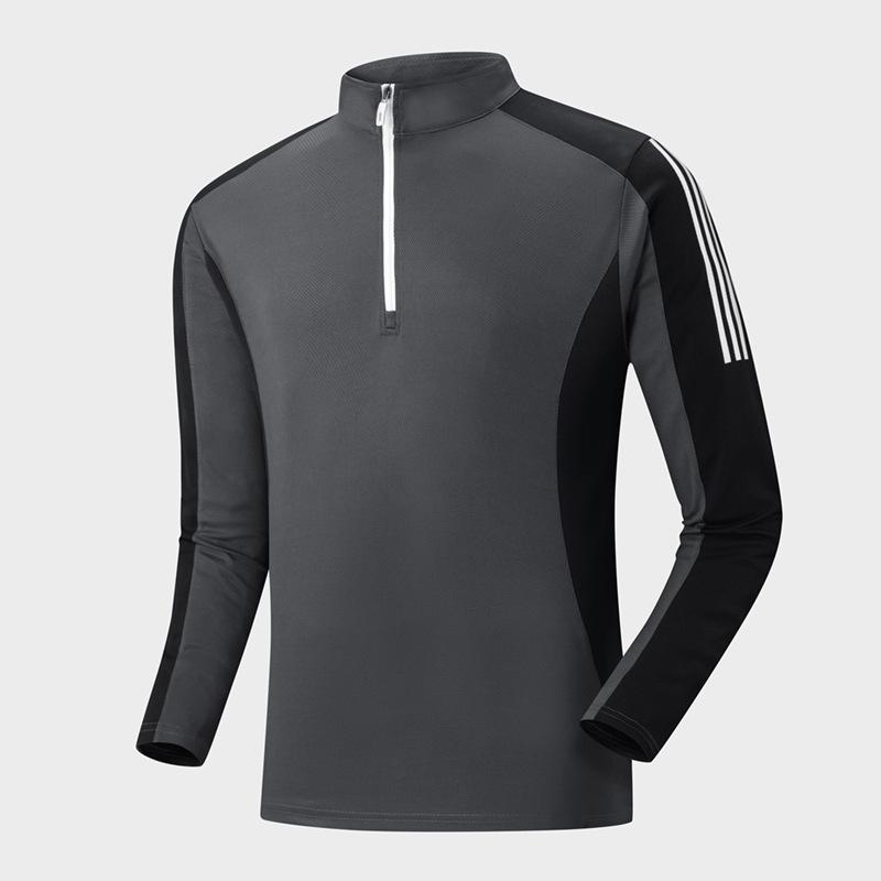 Captain China Men s Quick-Dry Sports Pullover Tee 5XL темно-серого