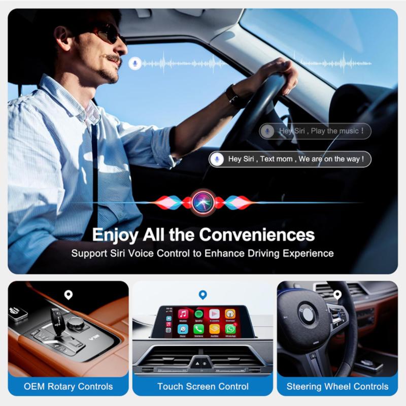 Universal Android 14 CarPlay AI Box Wireless Carplay Android Auto Adapter Car Intelligence Systems For Google YouTube Netflix