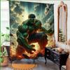 1pc Hulk Shower Curtain with Hooks - 180.09x180.09 cm, Vibrant Superhero Design, Ideal for Bathroom, Picnic, Office Decor, Par