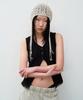 THEVINYLHOUSE Beaded Crochet Beanie (W) Ivory