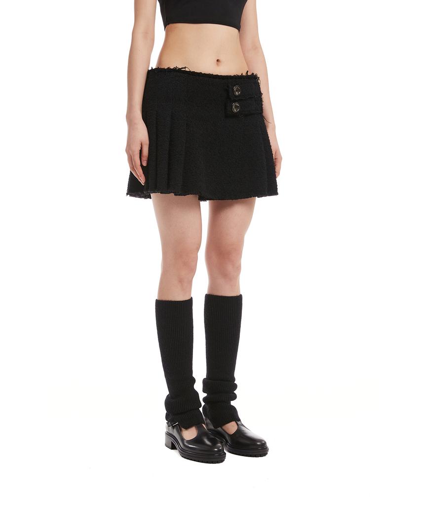 Trunk Project Black Pleated Mini Skirt