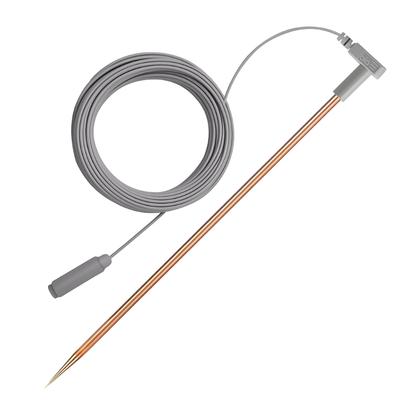 Upgrades Strong Brass Grounding Rod with 40ft Braided Cable For Deep Soil Penetration & Outdoor Camping Use