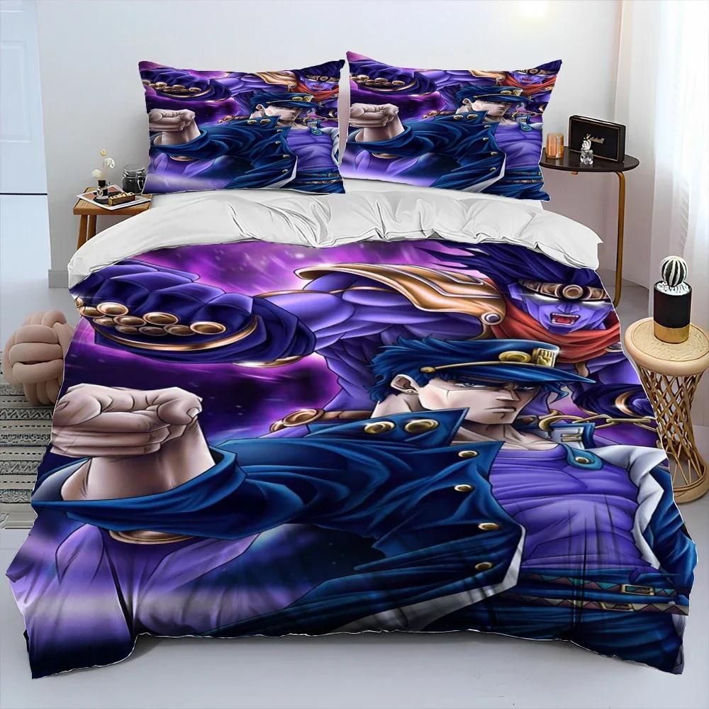 Anime Jojo's Bizarre Adventure Pohodlný povlak na přikrývku Povlak na polštář Sada povlečení Dekorace dětského pokoje Domácí textil