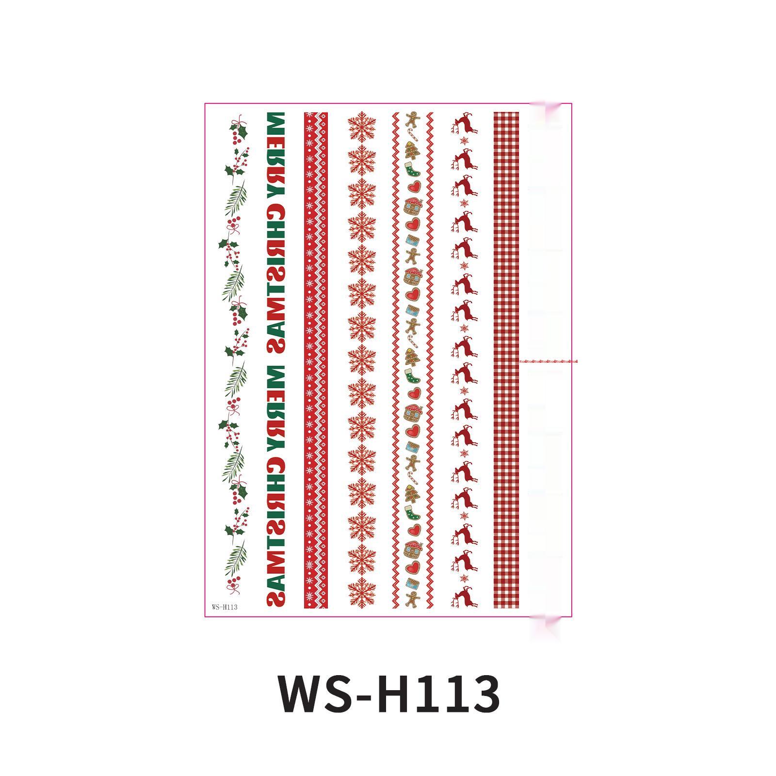 

Festive Vintage Tattoo Stickers & Candle DIY Decorations for Christmas Parties 150x210 mm