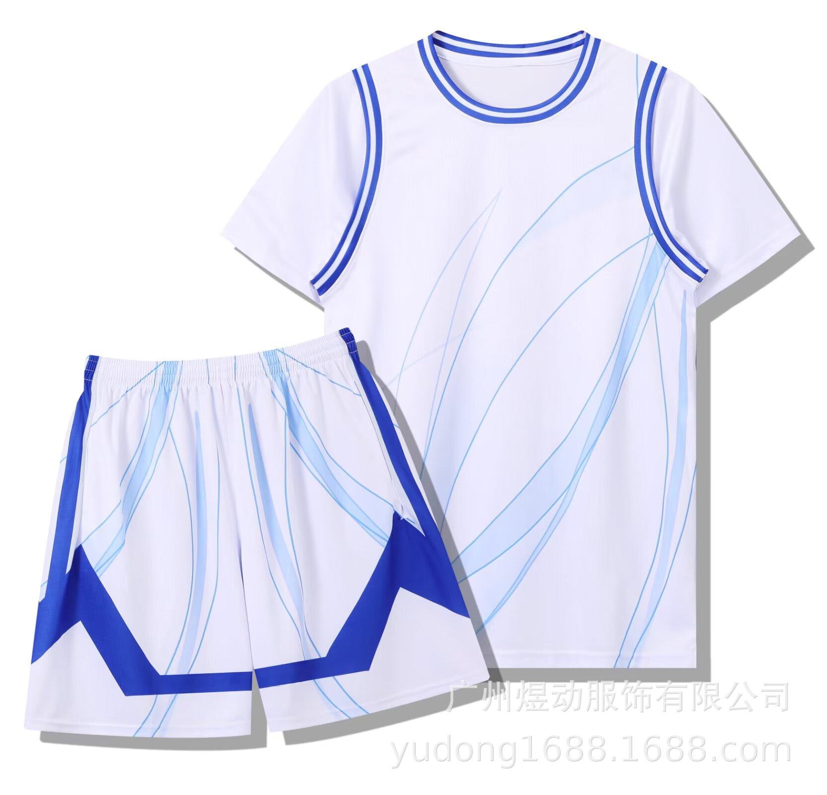 Wholesale short-sleeved basketball jersey set Customized girls children s basketball game sleeved team jersey Quick-drying breathable jersey 3xs size (height 110-120cm)