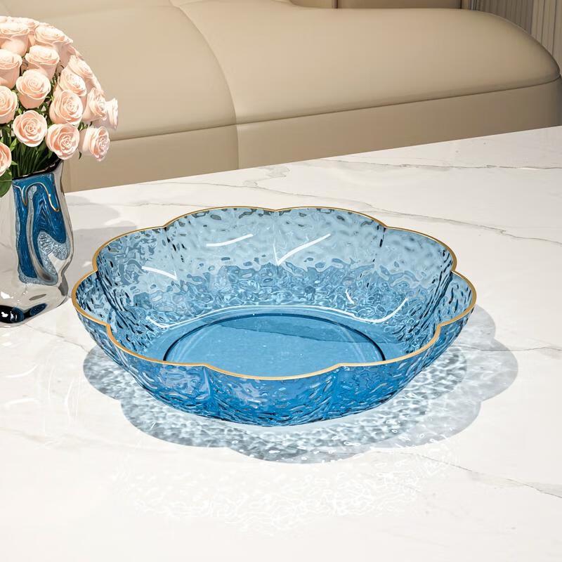 HANDUNYOU Ceramic Floral Ripple Fruit Plate