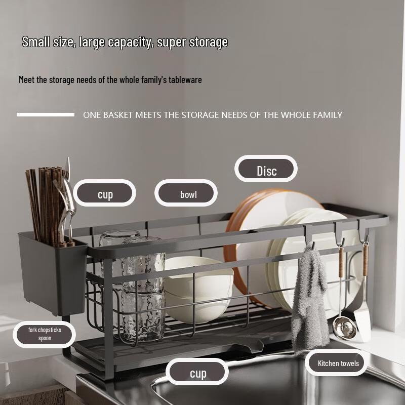 Kitchen Sink Dish Drying Storage Rack