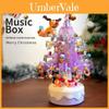 Christmas Tree Music Box Assembly Building Blocks Model Ornament For Kids Diy Creative Gift