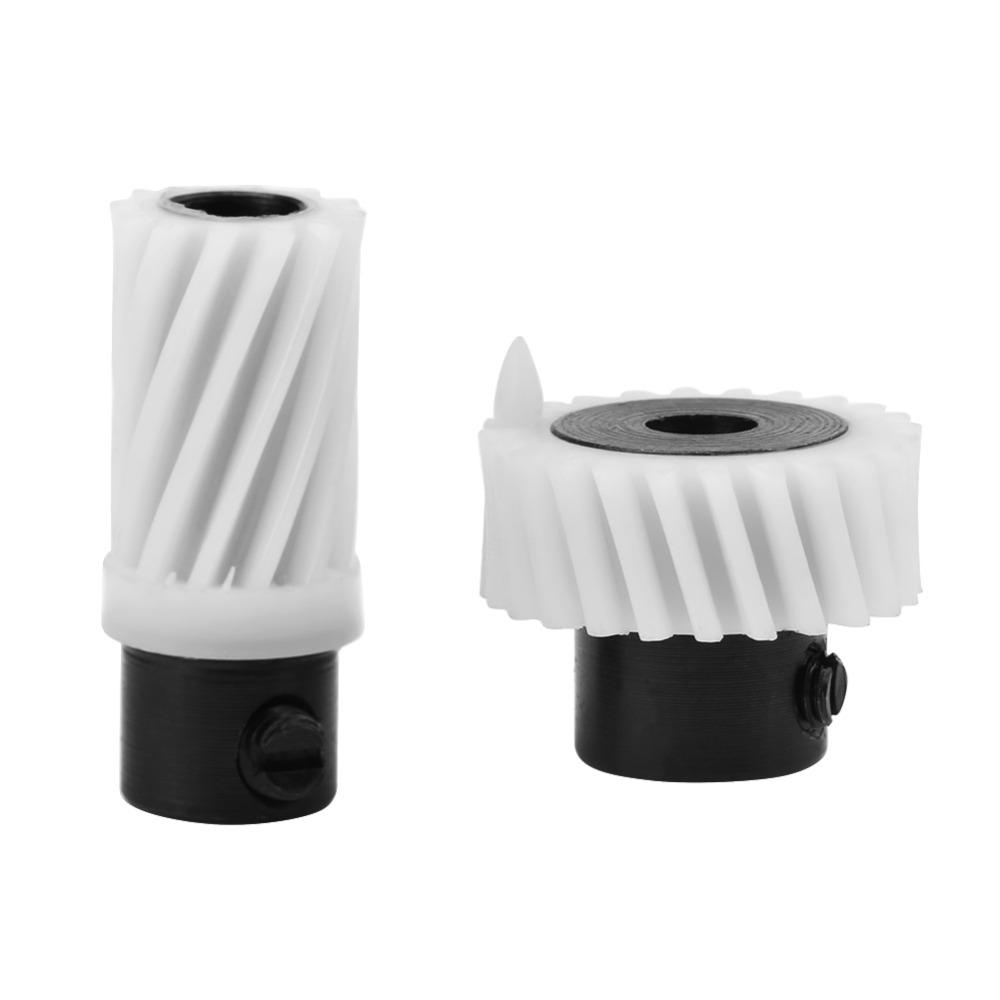 2pcs Plastic Sewing Machine Parts 2Pcs Kit Iron Gear Set Durable Hook Drive Gear Sewing Machine Repair