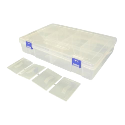 

Ringstar Super Club Parts Clear L300 x W200 x H62mm 10 Compartments RP-300