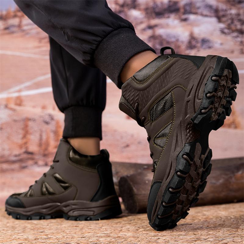 Winter Hot Selling Men's Hiking Shoes Thick Soled Wear-resistant High-quality Brand Men's Leather Casual Shoes Sports Shoes