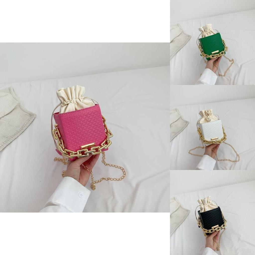 Stylish Urban Chic Mini Pu Bucket Bag For Women With Chain Strap Spring 2023