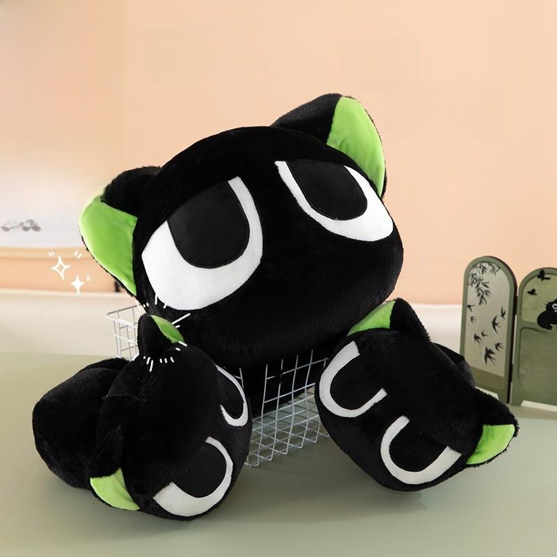 The Legend Of Hei Black Cat Plush Toy Large Cute Cat Pillow Gift For Kids And Adults