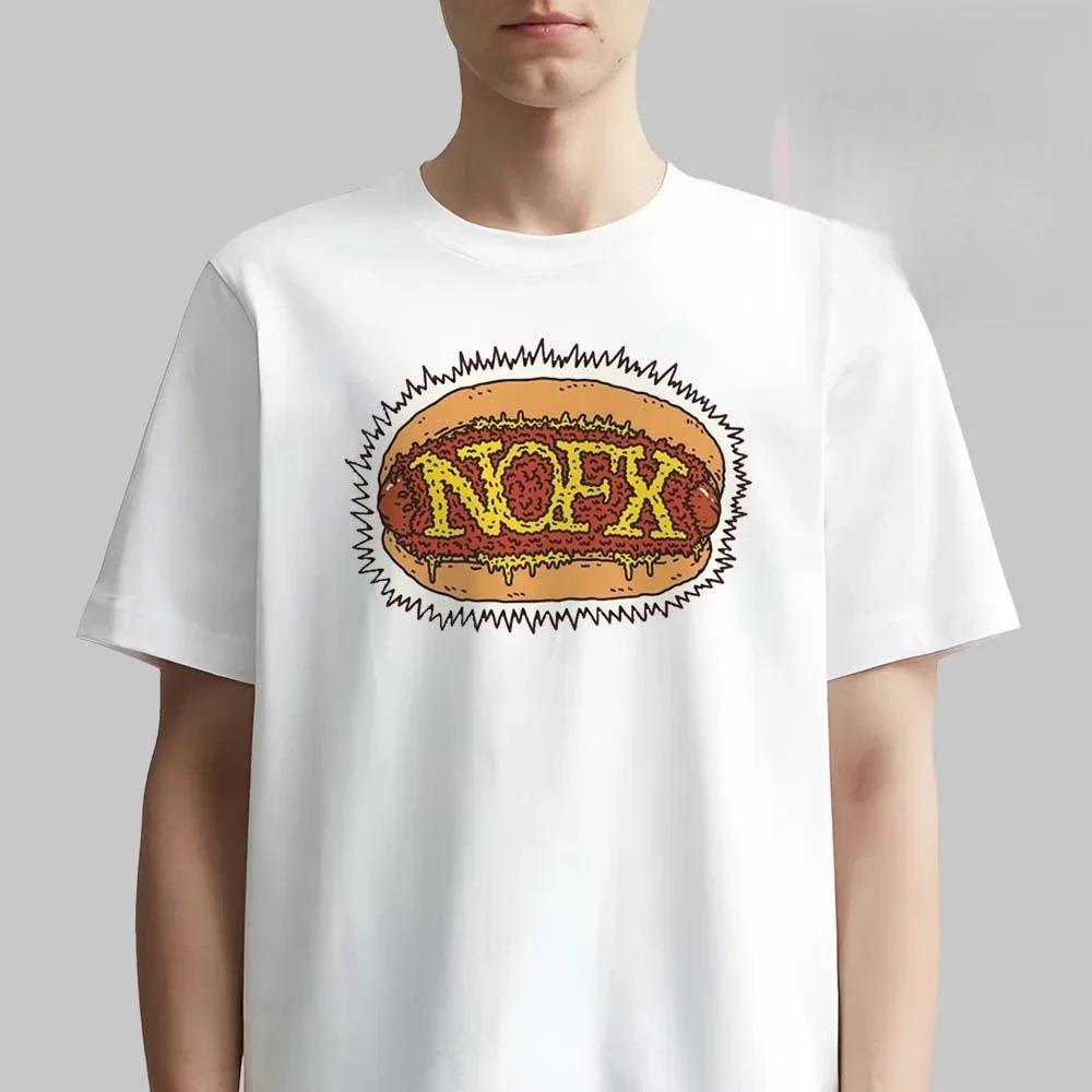 2026 Herren Damen Fans Basics Kurzarm Oberteile Modemarke Sommer Lässig Tägliches T-Shirt NOFX Rockband Grafik Baumwolle T-Shirt Unisex